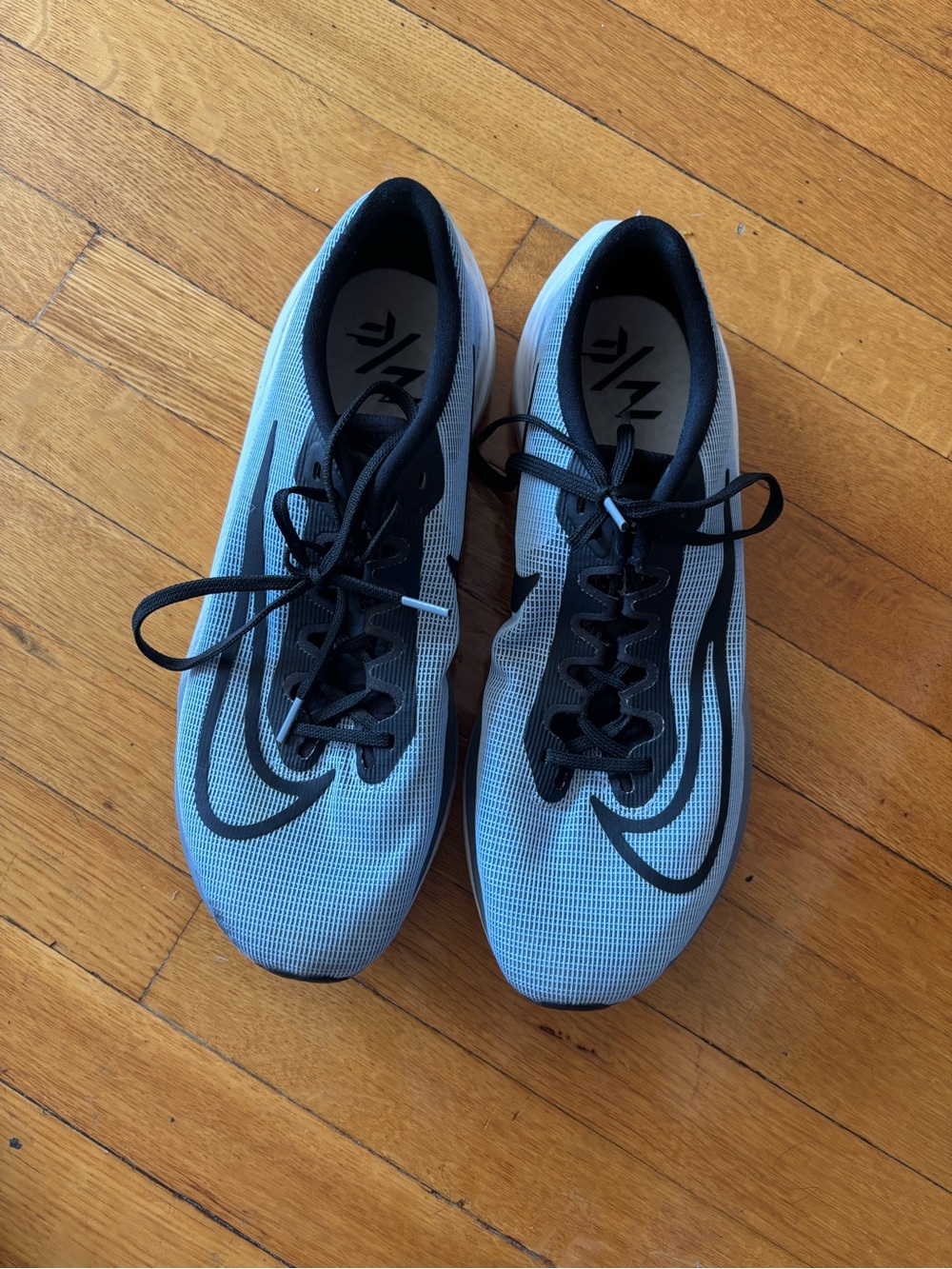Nike Light Blue and Black Low-Top Sneakers
